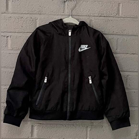 Nike Black hooded jacket 3T - Picture 5 of 11